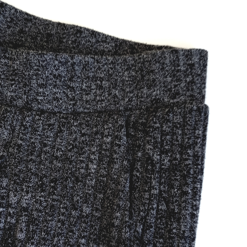 Banana Republic Women's Black White Heathered Knit Rayon Blend Wide Leg Pants XS - Picture 6 of 16
